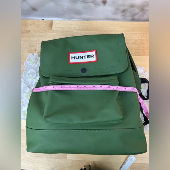 Hunter Olive Green Flap Backpack - Picture 8 of 14